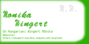 monika wingert business card